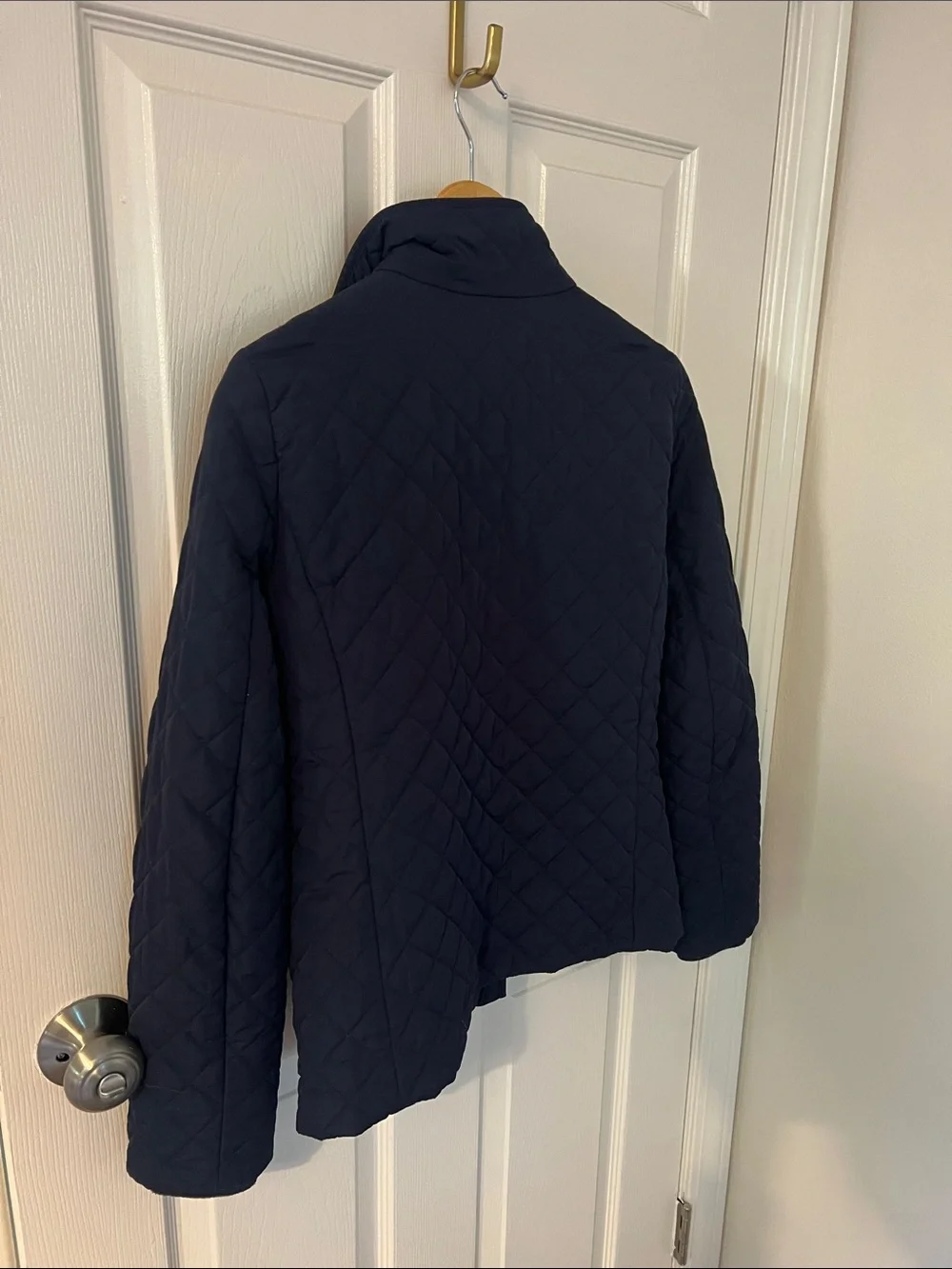 J. Crew Quilted Navy Puffer Jacket